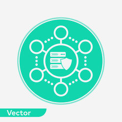 Server vector icon sign symbol