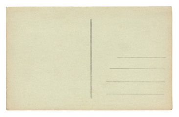 Vintage Postcard isolated on white