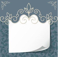 Vintage background frame for text