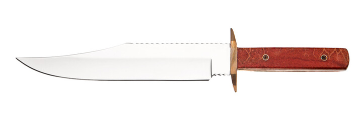 Hunting knife isolated on white