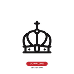 Crown icon vector. King,luxury symbol.