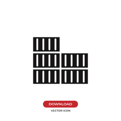 Containers icon vector