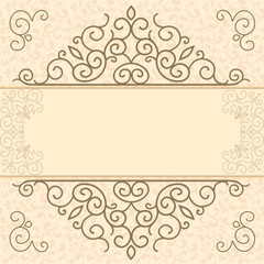 Vintage card with space for text