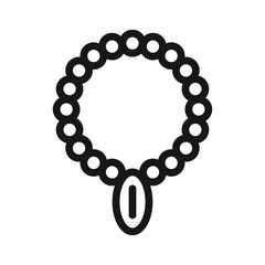 Obraz premium Necklace icon vector