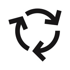 Recycle arrows icon vector