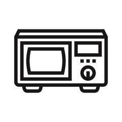 Microwave icon vector