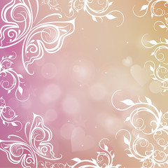 romantic shiny blurred vector background with lights for banner, website, presentation or brochure.