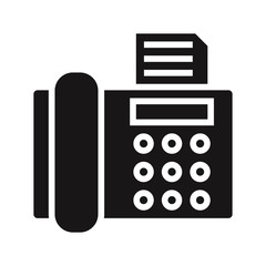 Fax icon vector