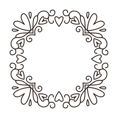 Vector mono line frame