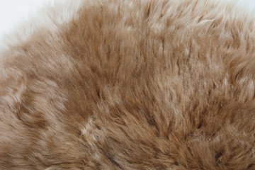 brown sheepskin fur texture background