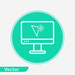 Cursor vector icon sign symbol