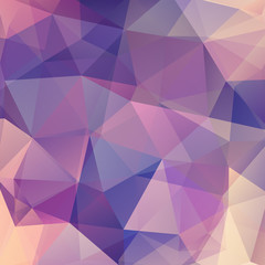 Obraz premium Background of geometric shapes. Purple mosaic pattern. Vector EPS 10. Vector illustration
