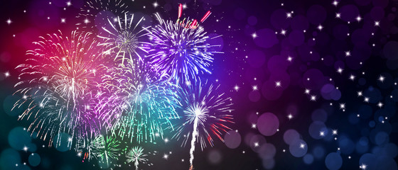 Wunderschönes Feuerwerk