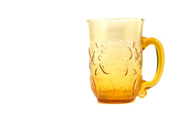 A glass isolated on a white background.