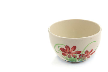 ceramic mug on white background