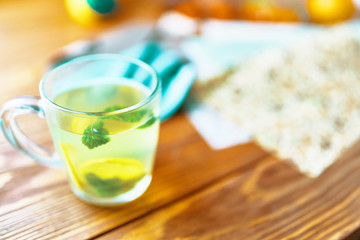 Break with green tea
