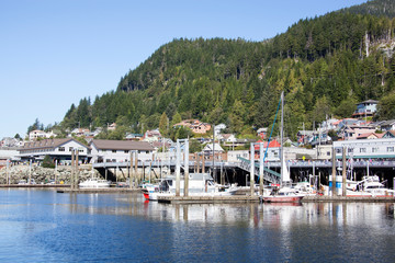 Fototapeta na wymiar Alaska's Ketchikan Town Marina