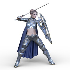 Obraz premium 戦う女戦士 