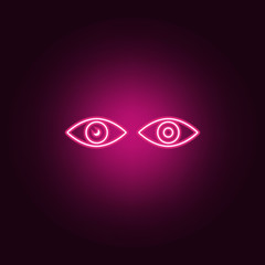 blind eye icon. Elements of Disabled in neon style icons. Simple icon for websites, web design, mobile app, info graphics