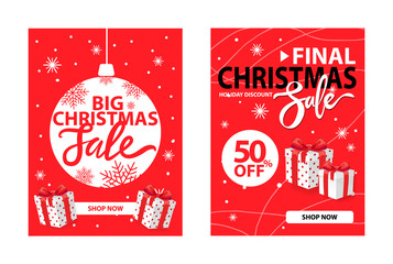 Christmas Final Sale Holiday Discount Wrapped Gift