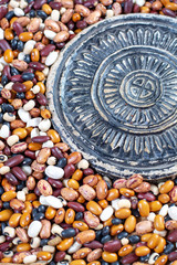 Traditional ingredient for Mexican food, mixed dried beans