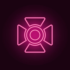 light for filming icon. Elements of Spotlight in neon style icons. Simple icon for websites, web design, mobile app, info graphics