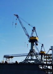 Kran im Hamburger Hafen