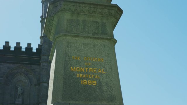 Tilt up view of Maisonneuve Monument
