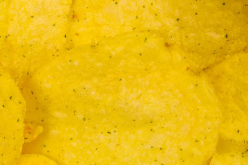 Texture of potato chips for the background