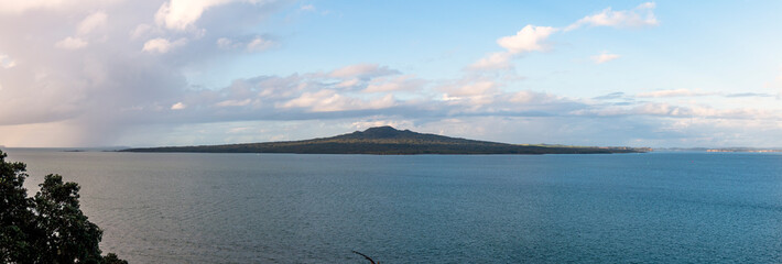 Rangitoto Island from North Head Devonport, New Zealand.