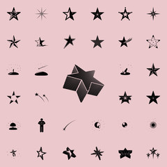 3d star icon. Stars icons universal set for web and mobile