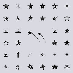 flying stars icon. Stars icons universal set for web and mobile