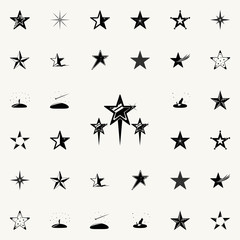 stars icon. Stars icons universal set for web and mobile