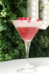 cocktail with strawberry
