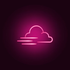 storm weather sign icon. Elements of Weather in neon style icons. Simple icon for websites, web design, mobile app, info graphics