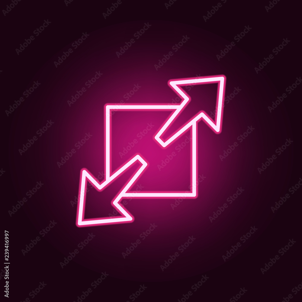 Fototapete extension sign icon. elements of web in neon style icons. simple icon for websites, web design, mobi