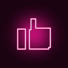 excellent mark icon. Elements of web in neon style icons. Simple icon for websites, web design, mobile app, info graphics