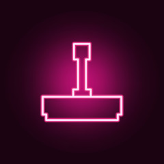 printing icon. Elements of web in neon style icons. Simple icon for websites, web design, mobile app, info graphics