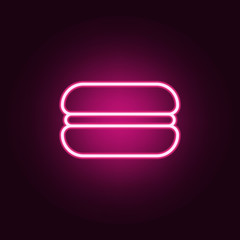 burger icon. Elements of web in neon style icons. Simple icon for websites, web design, mobile app, info graphics