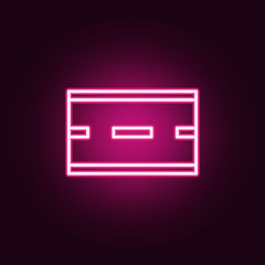 Fototapeta premium road icon. Elements of web in neon style icons. Simple icon for websites, web design, mobile app, info graphics