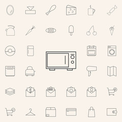microwave icon. web icons universal set for web and mobile