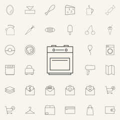 kitchen stove icon. web icons universal set for web and mobile