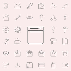 dishwashing machine icon. web icons universal set for web and mobile