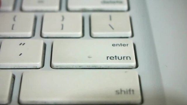 Press Enter Key on Keyboard Computer