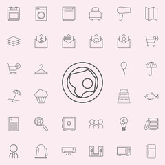 fried eggs on a plate icon. web icons universal set for web and mobile