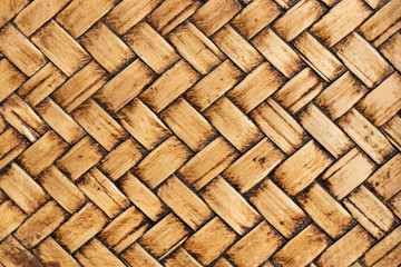 Closed up of wood weave textured background