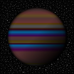 Planet and starry sky. © konstan