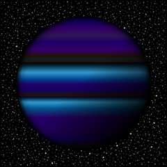 Planet and starry sky. © konstan