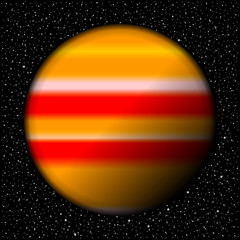 Planet and starry sky. © konstan