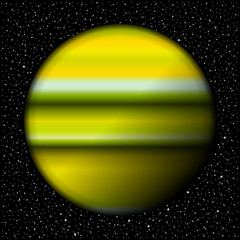 Planet and starry sky. © konstan